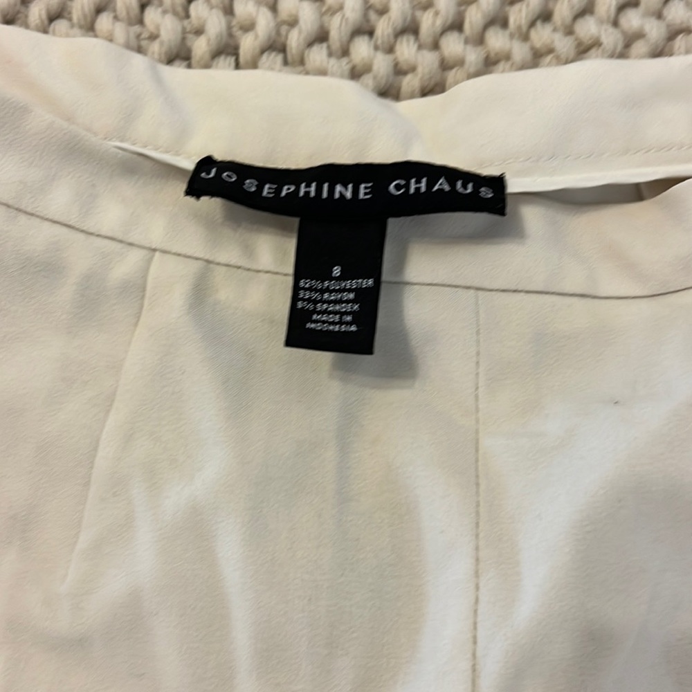 Cream straight pants